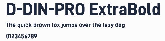 D-DIN-PRO ExtraBold預覽圖