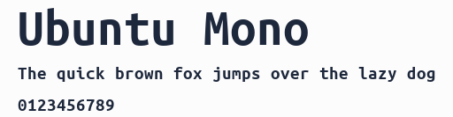 Ubuntu Mono
