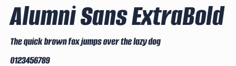Alumni Sans ExtraBold預覽圖