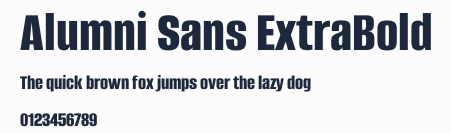 Alumni Sans ExtraBold預覽圖