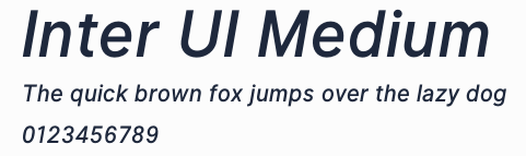 Inter UI Medium預覽圖