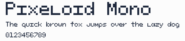 Pixeloid Mono預覽圖