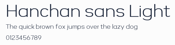 Hanchan sans Light預覽圖