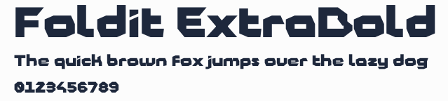 Foldit ExtraBold預覽圖