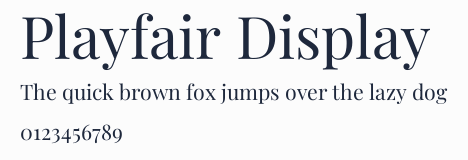 Playfair Display預覽圖