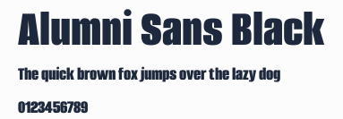 Alumni Sans Black預覽圖