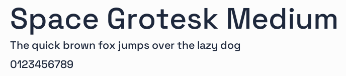 Space Grotesk Medium預覽圖