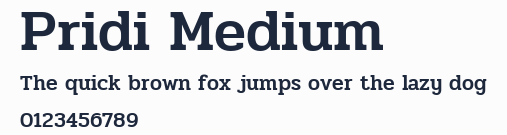 Pridi Medium預覽圖