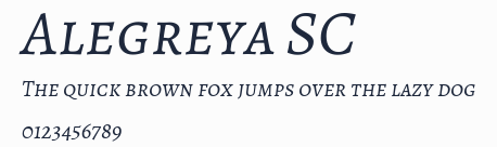 Alegreya SC