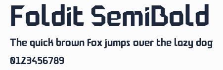 Foldit SemiBold預覽圖
