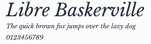 Libre Baskerville預覽圖