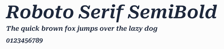 Roboto Serif SemiBold預覽圖