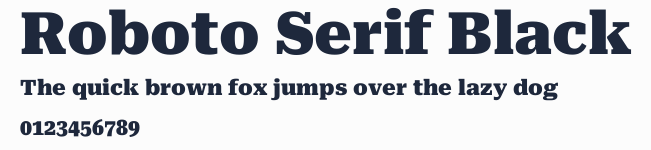 Roboto Serif Black預覽圖