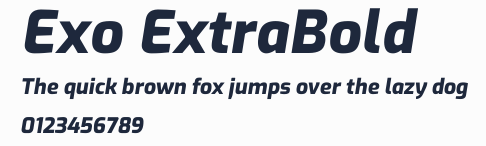 Exo ExtraBold預覽圖
