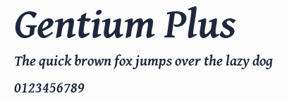 Gentium Plus預覽圖