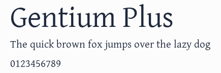 Gentium Plus預覽圖