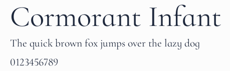 Cormorant Infant預覽圖