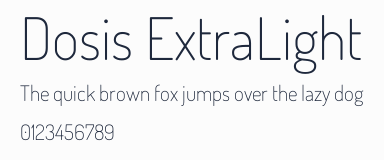 Dosis ExtraLight預覽圖