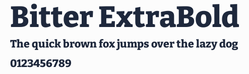 Bitter ExtraBold