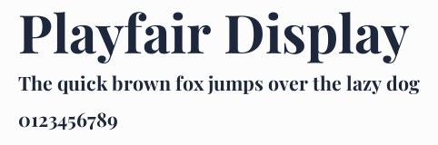 Playfair Display預覽圖