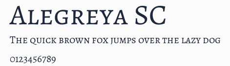 Alegreya SC