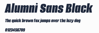 Alumni Sans Black預覽圖
