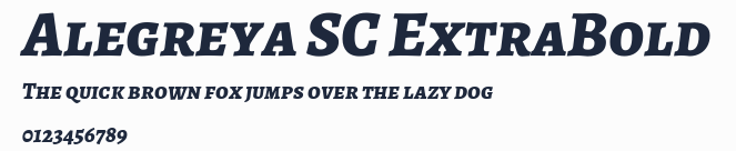 Alegreya SC ExtraBold