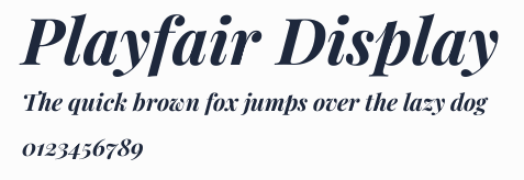 Playfair Display預覽圖
