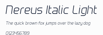 Nereus Italic Light預覽圖