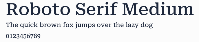 Roboto Serif Medium預覽圖