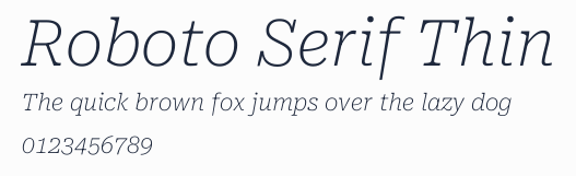 Roboto Serif Thin預覽圖