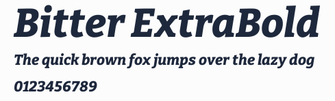 Bitter ExtraBold