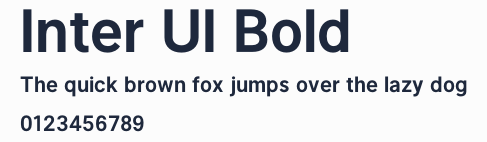 Inter UI Bold預覽圖