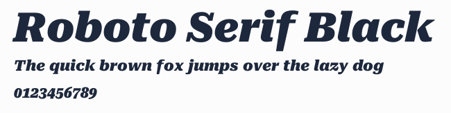 Roboto Serif Black預覽圖