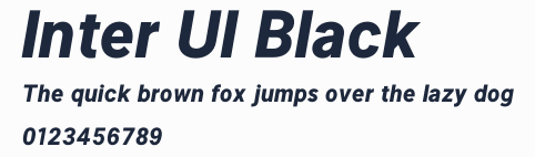 Inter UI Black預覽圖
