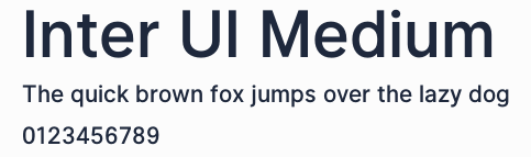 Inter UI Medium預覽圖