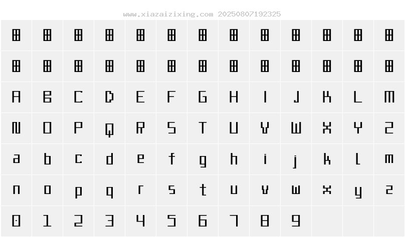 字符映射圖