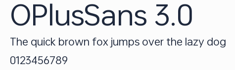 OPlusSans 3.0預覽圖