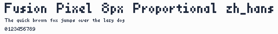 Fusion Pixel 8px Proportional zh_hans預覽圖