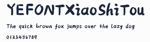 YEFONTXiaoShiTou預覽圖