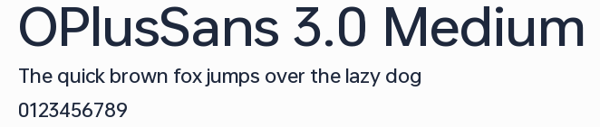 OPlusSans 3.0 Medium預覽圖