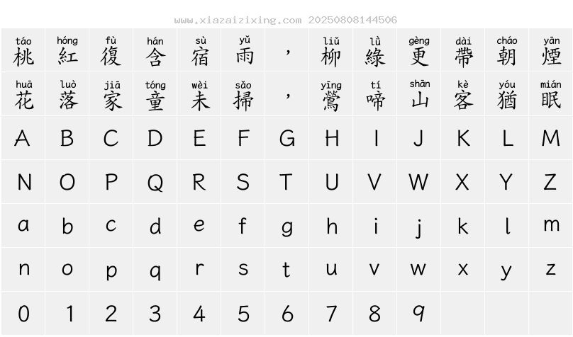 字符映射圖