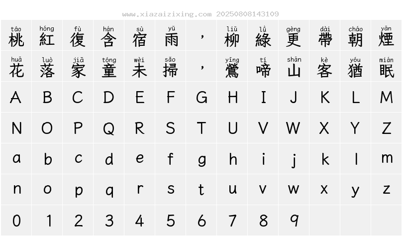 字符映射圖