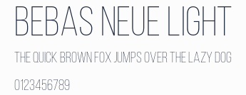 Bebas Neue Light