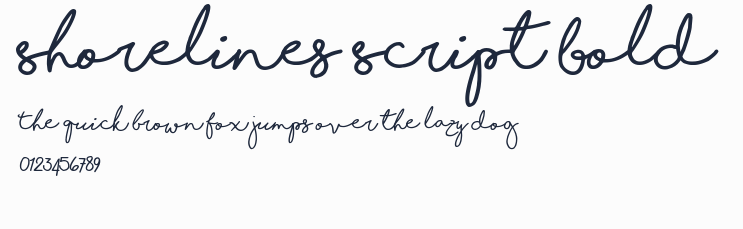 Shorelines Script Bold預覽圖