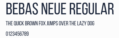 Bebas Neue Regular