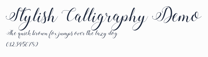Stylish Calligraphy Demo預覽圖