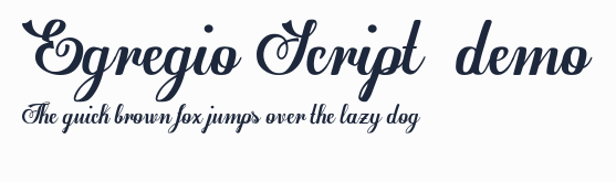 Egregio Script_demo預覽圖