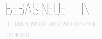 Bebas Neue Thin