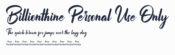 Billionthine Personal Use Only預覽圖